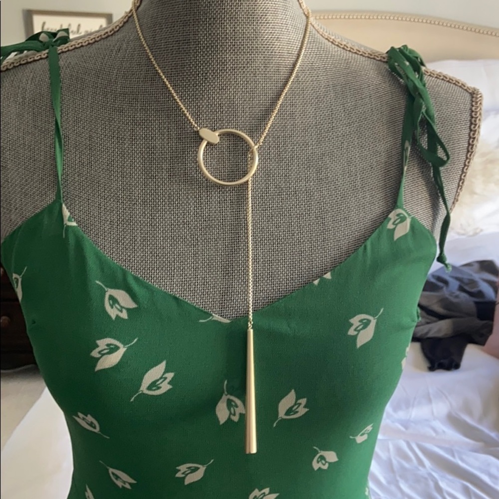 Kendra Scott Tegan Y Necklace Gold, NWOT